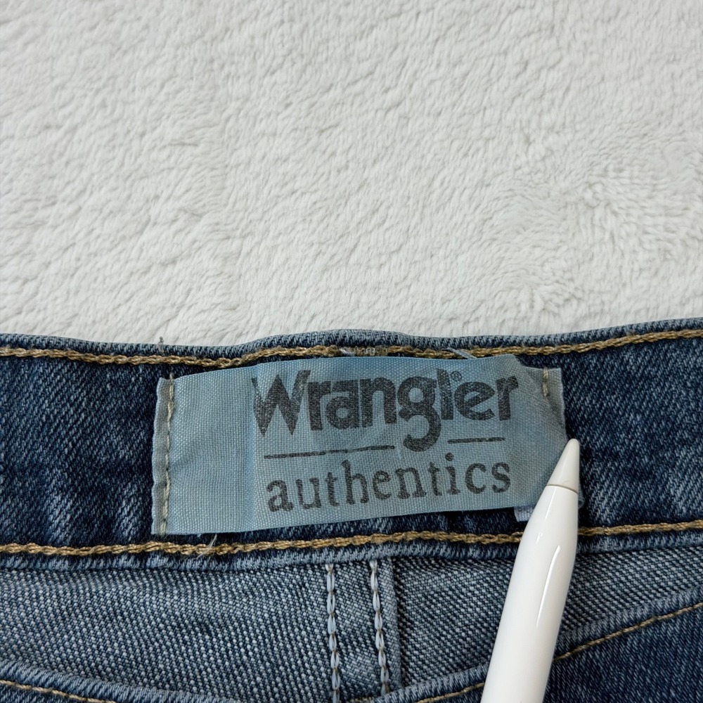 Wrangler‎ Authentics Straight Leg Mens Jeans 38x29 Blue Good Classic Denim - Picture 4 of 13